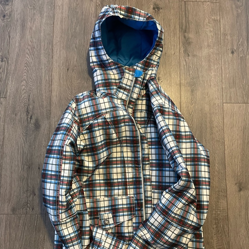 Burton snowboarding plaid jacket size large